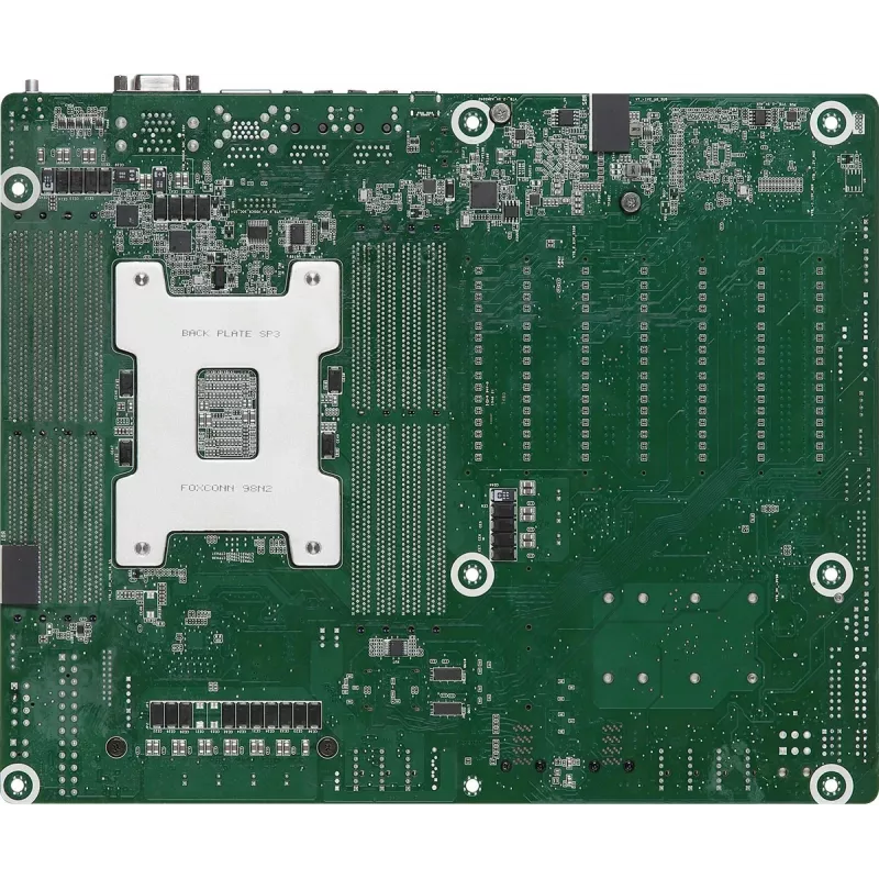 Motherboard ASRock ROMED8-2T ATX für AMD EPYC LGA 4094, 8× DDR4 DIMM, Octa‑Channel, 2× M.2, 8× SATA III, 10GbE, 3× RJ‑45