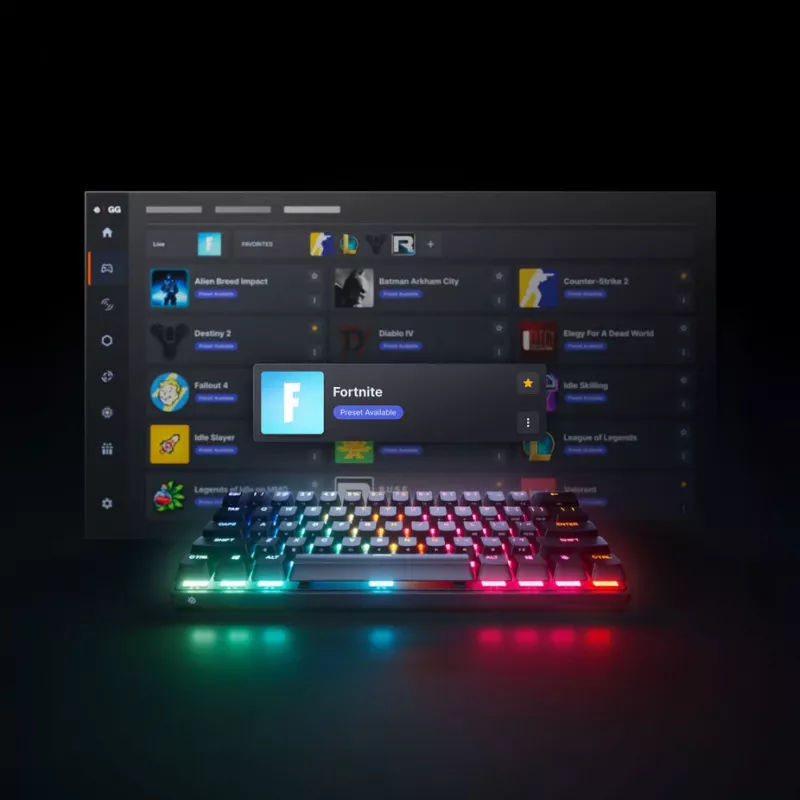Mechanische Mini-Tastatur STEELSERIES Apex Pro Gen 3 Mini mit RGB-Schaltern
