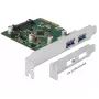 Delock PCI Express x4 Karte zu 2 x externem USB 3.1 Gen 2 Typ-A Anschluss (90298)