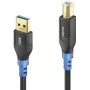 USB-Kabel PureLink FI-U200-020 2 m USB A USB B Schwarz Blau