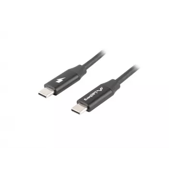 LANBERG USB-C-auf-USB-C-Kabel CA-CMCM-40CU-0018-BK — USB 2.0, 1,8 m, schwarz