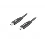 LANBERG USB-C-auf-USB-C-Kabel CA-CMCM-40CU-0018-BK — USB 2.0, 1,8 m, schwarz