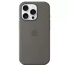 Apple iPhone 16 Pro Silikon Case mit MagSafe - Steingrau