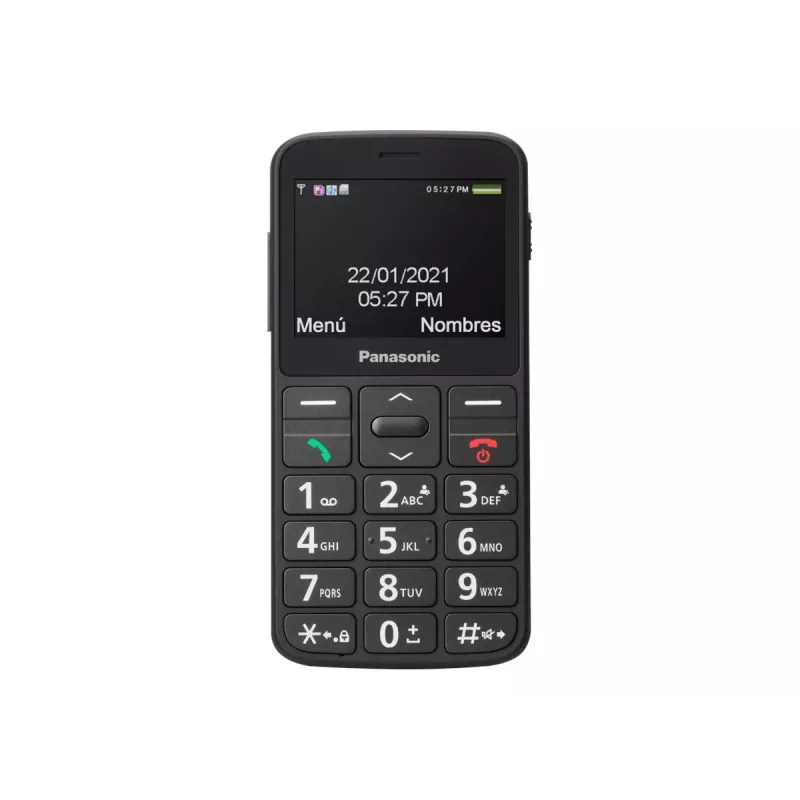 Mobiltelefon Panasonic KX-TU160 — 2,4 Zoll TFT, Single SIM, 2G, 320×240, Bluetooth, USB-C, 0,3 MP Kamera, Schwarz