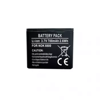 Ersatzakku digital für Nokia BP-6X (8800, 8801) 3,7V 1000mAh