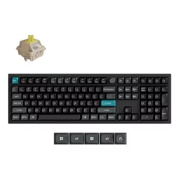 Mechanische Full-Size-Tastatur Keychron Q6 Ultra 8K – USB, RF Wireless & Bluetooth, RGB-Hintergrundbeleuchtung, schwarz
