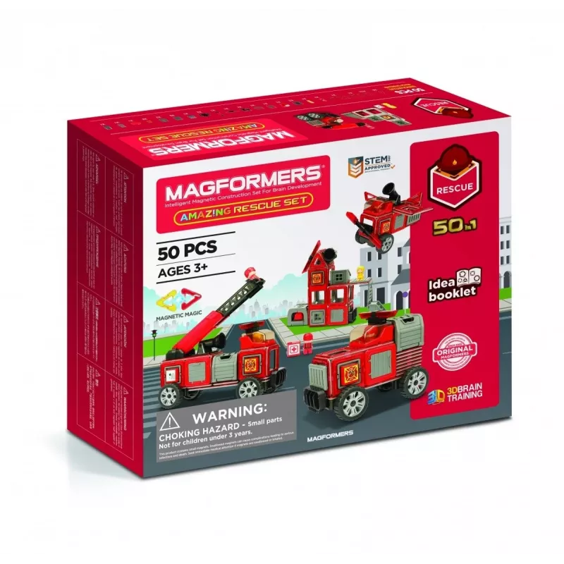 MAGFORMERS Notfall-Set — magnetisches Baukasten für Einsatzfahrzeuge und Szenen