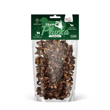 Hundeleckerlis SYTA MICHA Mini Lamm-Lungen 100 g – einkomponentiger hypoallergener Kausnack fürs Training