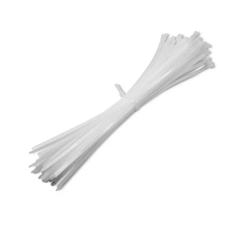 Kabelorganizer-Set QOLTEC 52236 — 100 Stück, weiß