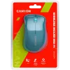CANYON MW-11, 2,4 GHz kabellose Maus, mit 3 Tasten, DPI 1200, Batterie: AAA*2 Stück, Blau, 67*109*38 mm, 0,063 kg