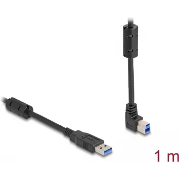 DeLOCK USB-Kabel Typ-A-Stecker auf Typ-B-Stecker 90° abgewinkelt 1 m