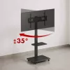 TV-Ständer ergo office ER-304 B, max. Tragfähigkeit 50 kg, VESA 600x400