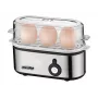 Mesko MS 4485 Eierkocher für 3 Eier 210 W Schwarz, Silber, Transparent