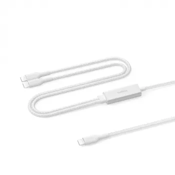 USB 2.0 Kabel Belkin CAC004hq1.5MWH — 1,5 m, USB-C auf 2× USB-C, weiß