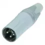 NEUTRIK XLR-Connector Stecker, gerade Polzahl: 3 Weiß NC3MXX-WT 1 Stück (NC3MXX-WT)