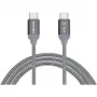 USB-Kabel Nevox 1654 USB 2.0 2 m USB C Grau Silber