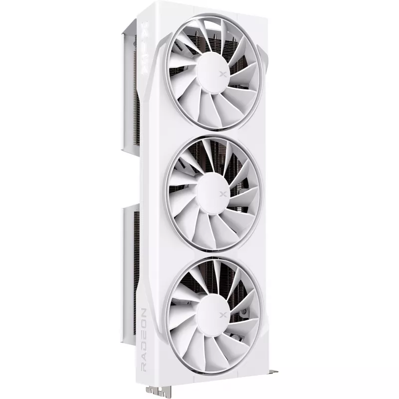 Grafikkarte XFX Radeon RX 9070 XT — 16 GB GDDR6, 256-bit, PCIe x16, 2400 MHz, 3 Lüfter weiß, 325×65 mm