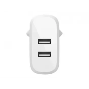 Belkin BOOST CHARGE - Netzteil - 24 Watt - QC 3.0 - 2 Ausgangsanschlüsse (USB) - Weiß (WCB002VFWH)