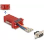 DeLOCK D-Sub 9-polig Buchse auf RJ12 Buchse Montageset rot