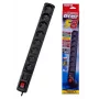 Steckdosenleiste mit Schalter: 8 Steckdosen, Kabel 1,5 m, schwarz