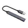 USB-Hub SAVIO AK-70, 7-Port USB 3.0, 4 nutzbare Ports, USB Typ-A Host, 5 Gbit/s Übertragung, Garantie 2 Jahre