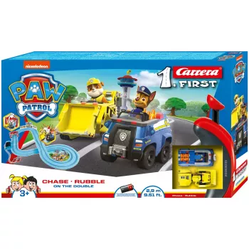 Rennfahrzeug und Spielbahn CARRERA 20063035 – PAW Patrol 'On the Double', mehrfarbig, für Kinder ab 3 Jahren
