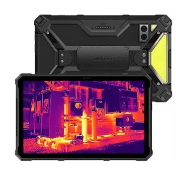 Tablet UleFone Armor Pad 4 Ultra — 25,7 cm (10,1 Zoll) Display, 5G, Wärmebildkamera, 8 GB RAM, 256 GB Speicher, Android, Schwarz