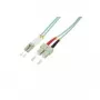 Logilink - Patchkabel - LC Multimode (M) - SC Multimode (M) - 50 cm - Lichtwellenleiter - 50/125 Mikrometer - OM3 - halogenfrei - Aquamarin (FP3LS00)