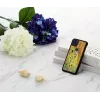 Smartphone-Hülle iKins für iPhone 11 Pro Max – schwarzes Kuss-Design, Schutzcover