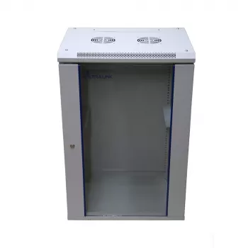 Wandmontierter Schrank Extralink Rackmount-Gehäuse 18U 600x600 Grau Schlüsselschloss