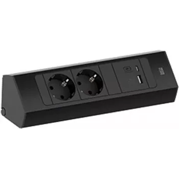 Steckdosenleiste Bachmann CASIA 2 mit 2x CEE7/3-Steckdosen und 1x USB A/C 22W