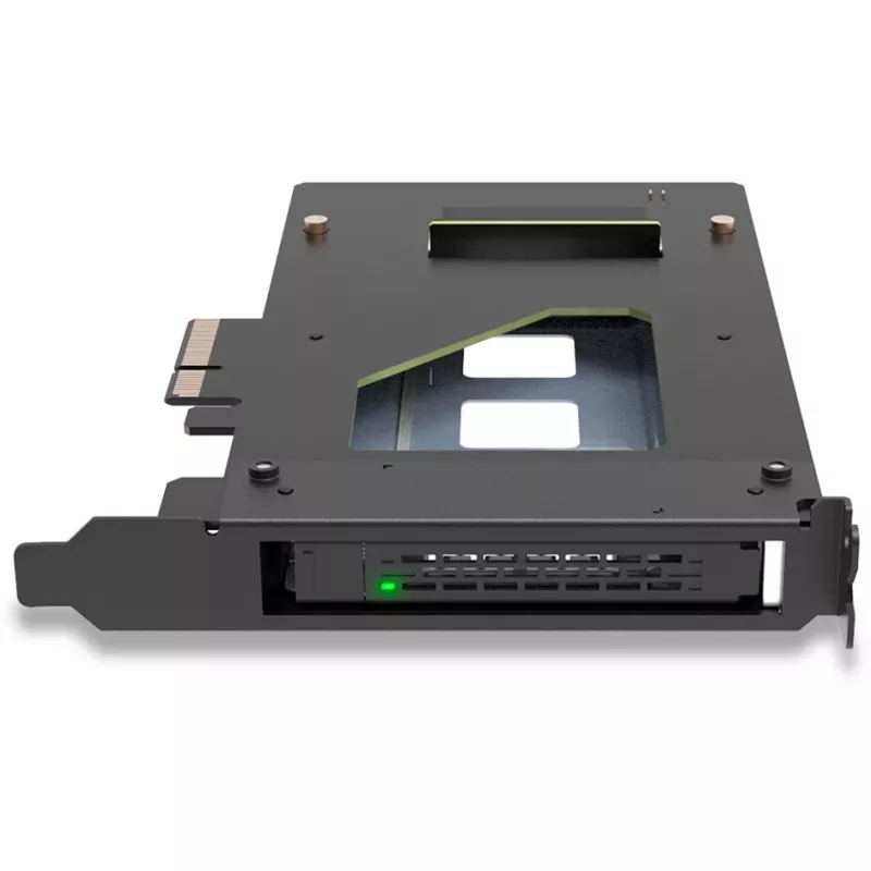 ICY Dock ToughArmor MB111VP-B - mobiles Speicher-Rack - für M.2 / M.3 SSD Mobilrack - 2,5 Zoll (6,4 cm) - NVMe - PCIe 4.0 x4 - Schwarz (MB111VP-B)