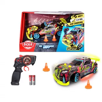 RC-Car Dickie Tornado Drift RTR 2,4 GHz – fertig montiertes Drift-Auto