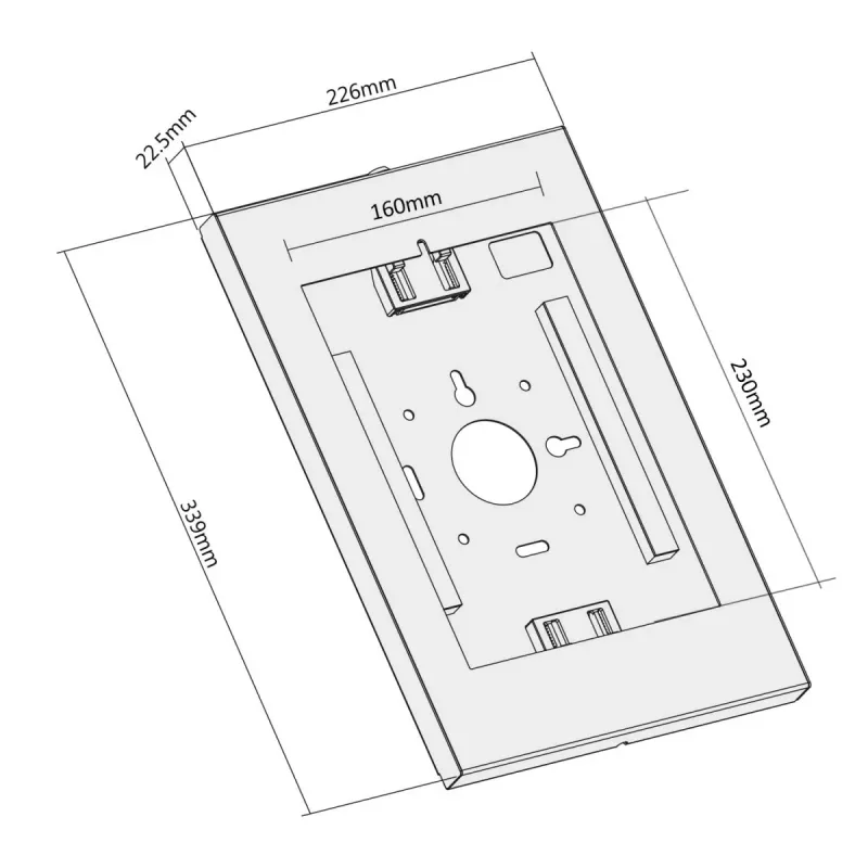 Maclean Wandhalterung für Tablets mit Schloss MC-474W