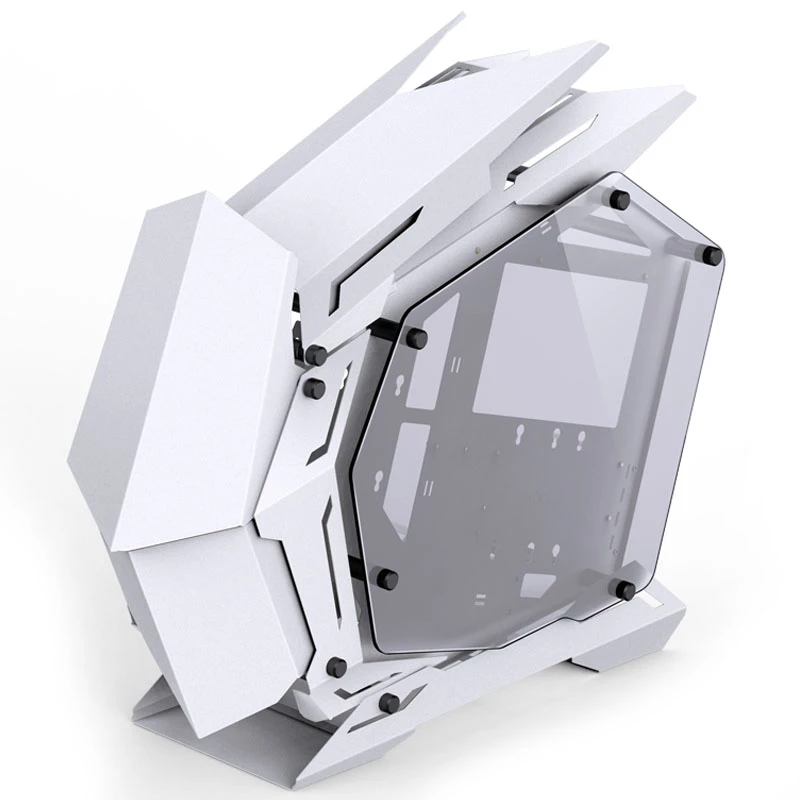 Mini Micro-ATX Tower Jonsbo MOD3 Tempered Glass White PC-Gehäuse, Mini-ITX/Micro-ATX-Unterstützung