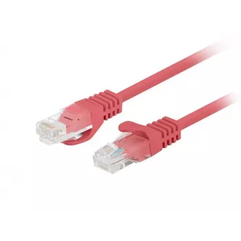 Netzwerkkabel LANBERG PCF6-20CC-0025-R Cat6 U/UTP RJ-45 auf RJ-45 0,25 m Rot, CCA, 250 MHz