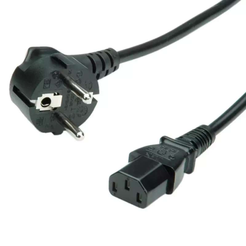 Netzkabel VALUE 1,8 m gerade IEC-Stecker
