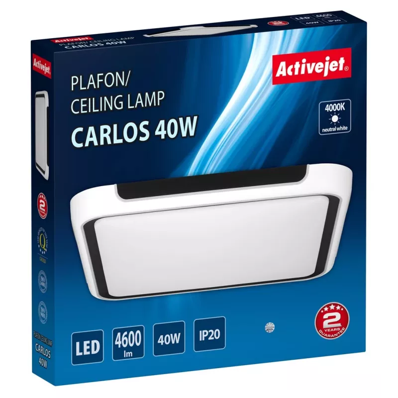 Activejet LED-Deckenleuchte AJE-CARLOS 40W