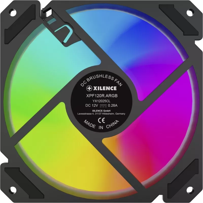 Computer-Gehäuselüfter XILENCE XPF120R.ARGB, 120 mm, ARGB-Beleuchtung
