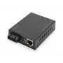 Digitus Gigabit PoE Medienkonverter, RJ45 / SC, SM, PSE