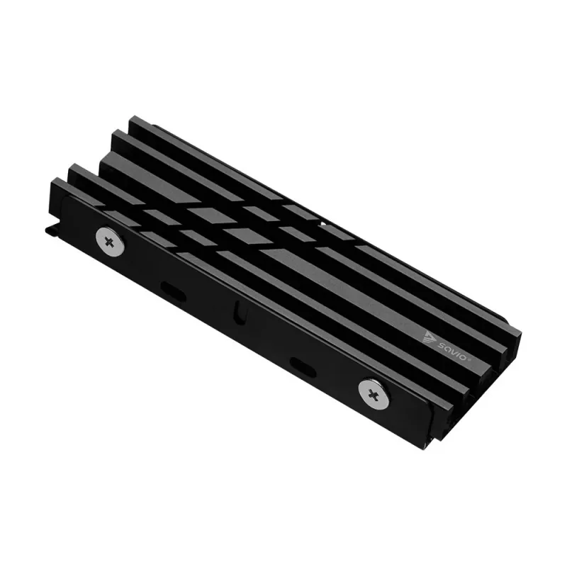 Luftkühler SAVIO M.2 NVMe 2280 AK-60 Schwarz Kühlkörper für 22x80 mm SSD