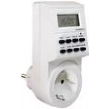 Wochenzeitschaltuhr as-Schwabe 24032 Digital Weiß 230V 16A