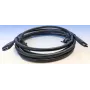 USB-C-auf-USB-C-Kabel Elotouch E969524 0,6 m Schwarz – USB-Datenkabel