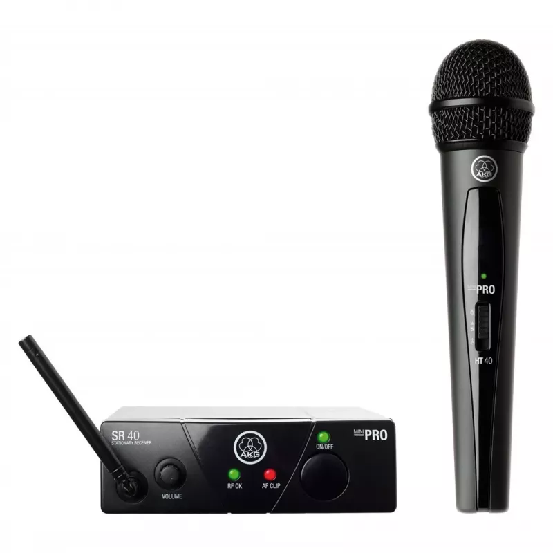 Drahtloses Mikrofon-Set AKG WMS40 ISM 3 UHF-Frequenz, tragbare Lavalier-/Handheld-Optionen
