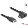 DeLOCK USB 10 Gbit/s Kabel Typ-E Key A 20-polig Stecker auf USB Typ-C Buchse abgewinkelt 70 cm
