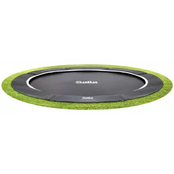 Oberirdisches rundes Trampolin Salta 5065A – Outdoor, 72 Federn, 4 Beine, max. Belastung 120 kg, für Personen ab 5 Jahren