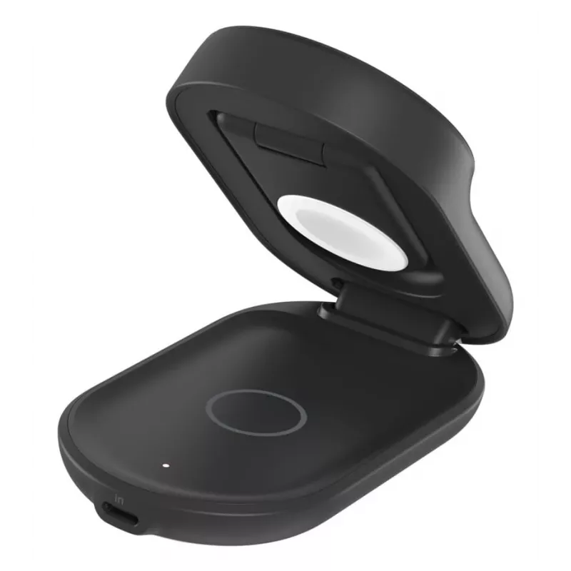 Indoor Charger Belkin UltraCharge 25W Qi2 3in1 Magnetic Charger EU Schwarz Rund
