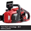 Akku-Kettensäge EINHELL GP-LC 36/40 Li BL-Solo 36V (2x18V) rot/schwarz — ohne Akku und Ladegerät