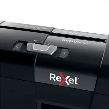Rexel Secure X6 Aktenvernichter mit Partikelschnitt P4, Partikelschnitt, 4 x 40 mm, 10 l, 100 Blatt, 68 dB, 6 Blatt