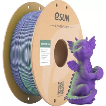 PLA MATTE DUAL 1,75mm GRÜN LILA 1kg ESUN 3D-FILAMENT (PLA-MTD175B-GZ1P1)
